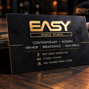 Business Card design for dance studio